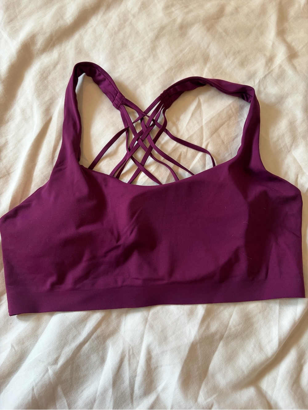 lululemon athletica Strappy Back Sports Bra - Plum